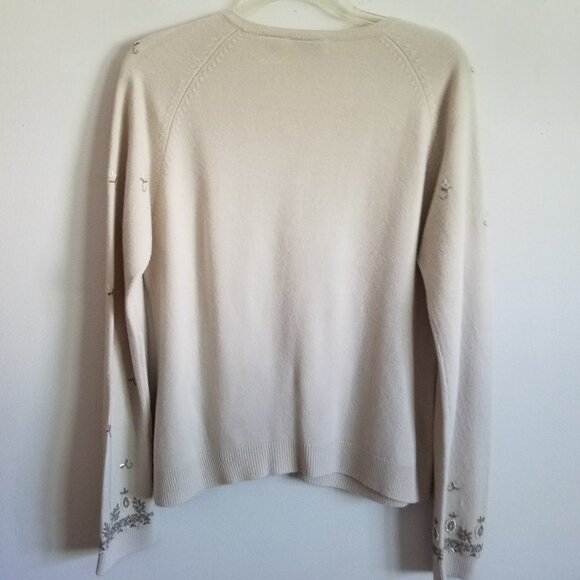 Paul Harris Design Embroidery Beaded Cardigan Large - Picture 3 of 15